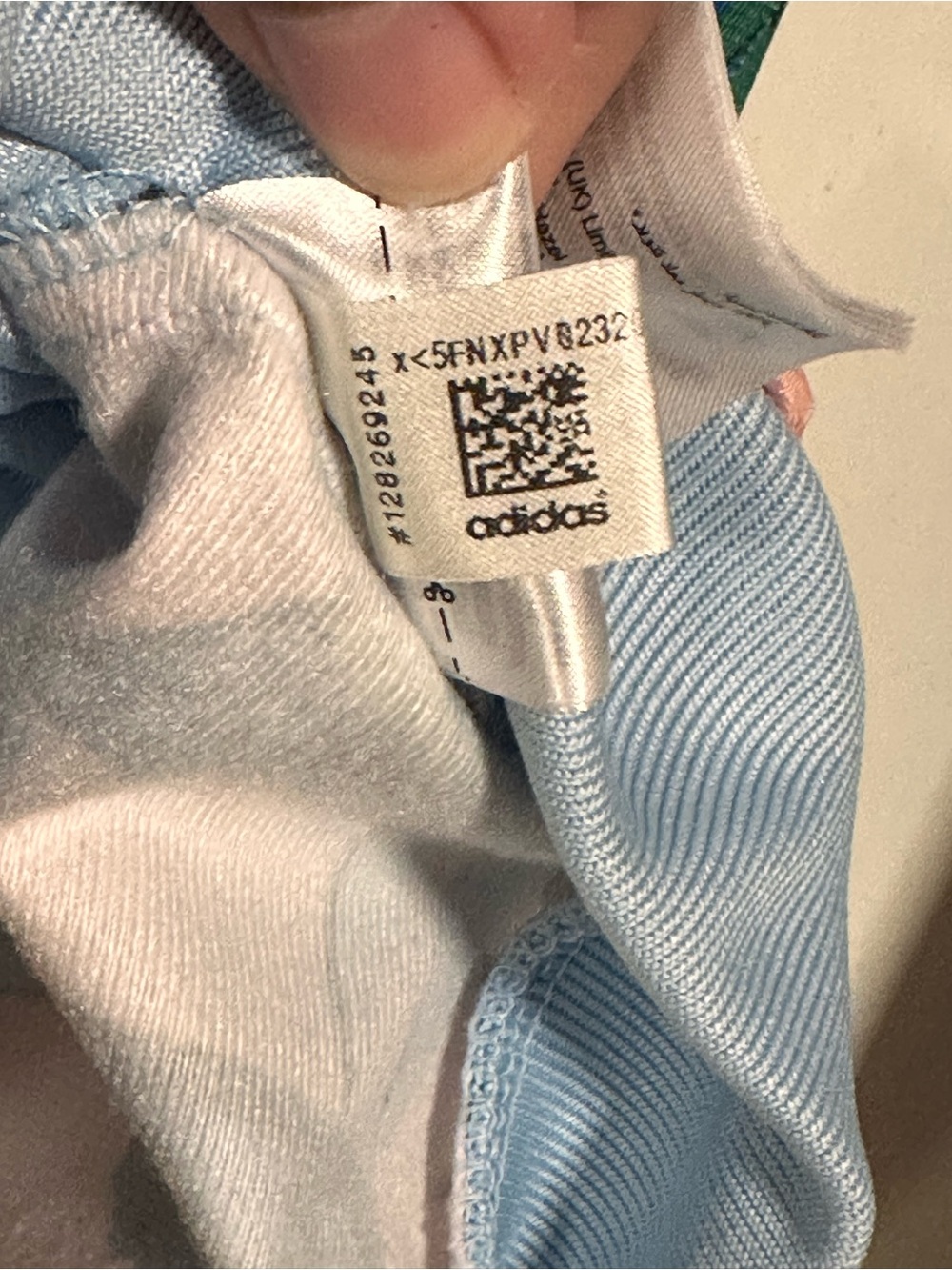 Adidas Pink Floral & Butterfly Track Jacket with Blue Trim - Picture 5 of 5